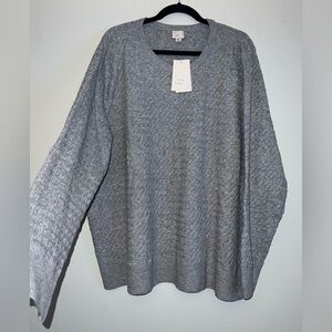 NWT A NEW DAY women’s cable knit gray sweater plus size 3X ✨